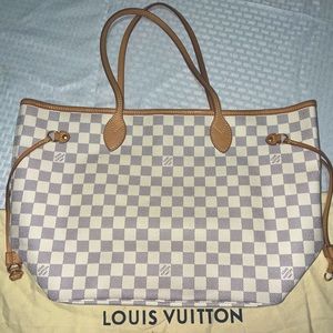 Louis Vuitton Neverfull MM tote Damier Azur Great Condition